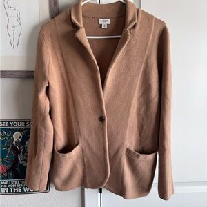 J. Crew Women's Sophie Open Front Sweater Blazer 100% Cotton Small